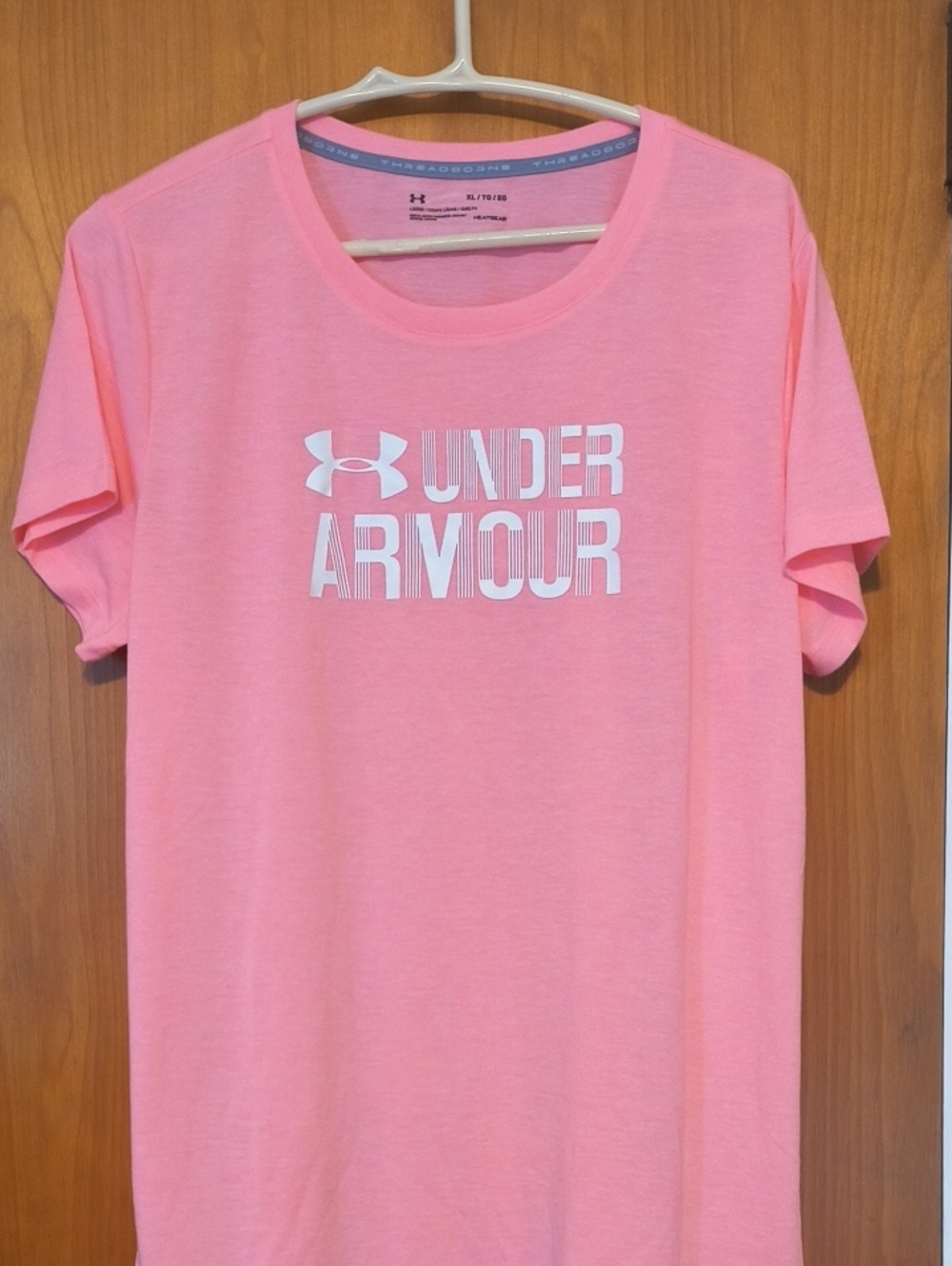 Under Armour Women's Pink Short Sleeve Logo Tee